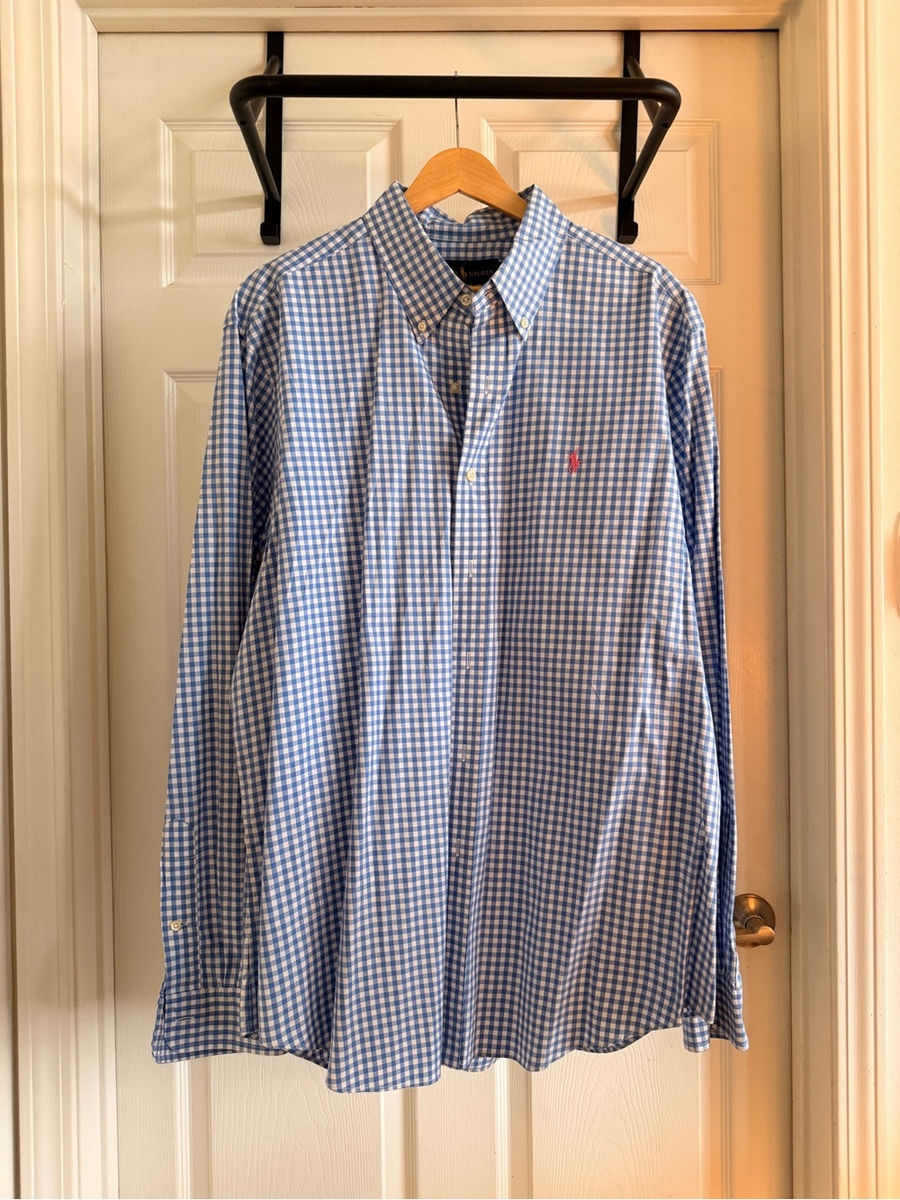 Polo Ralph Lauren Buffalo Check Shirt – Blue/White, XL Classic Fit